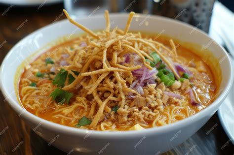  Khao Soi: Un connubio esplosivo di sapori piccanti e cremosi che danza sulla lingua!